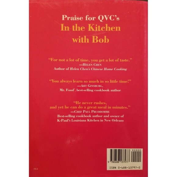 Vintage Cookbook In the Kitchen With Bob QVC FIRST Edition Harcover Dust Jacket - Picture 4 of 4